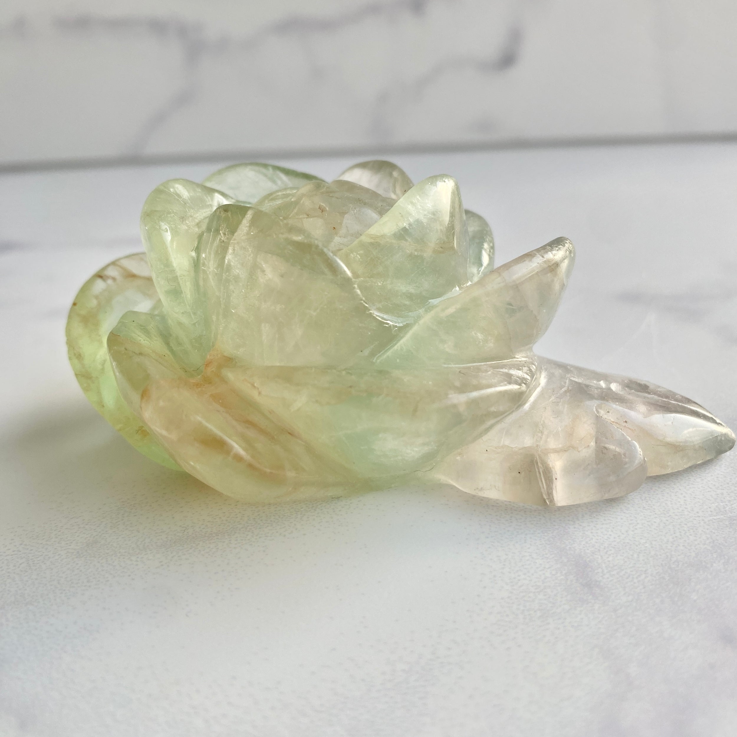 Fluorit Rose, Fluorit Carving