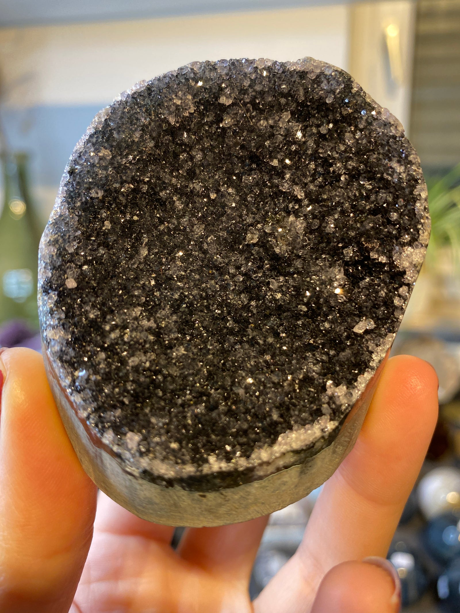 Druzy schwarzer Jaspis für tetis_frauchen