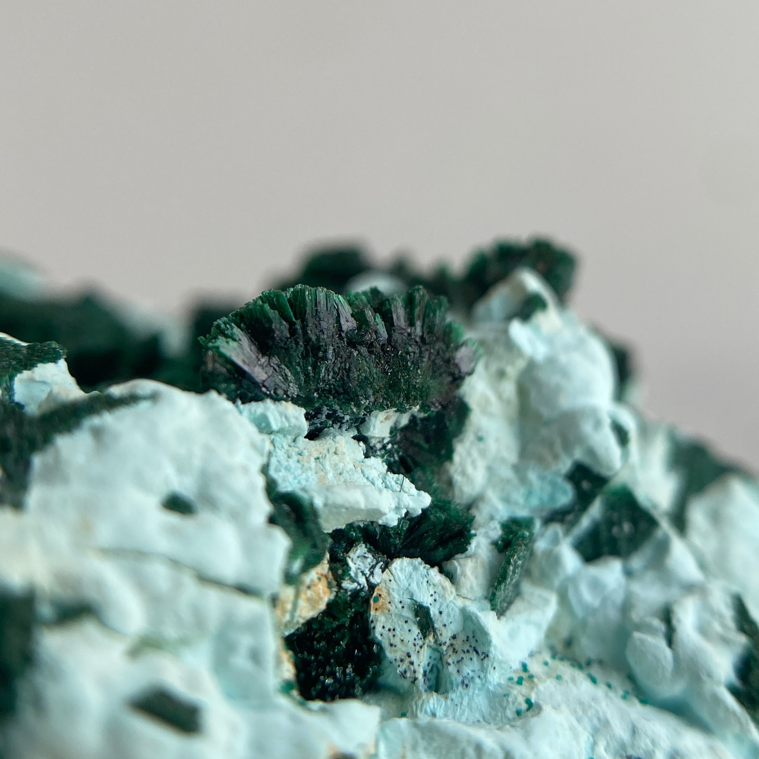 Malachit und Chrysocoll aus Tenke-Fungurume, Lualaba Kongo