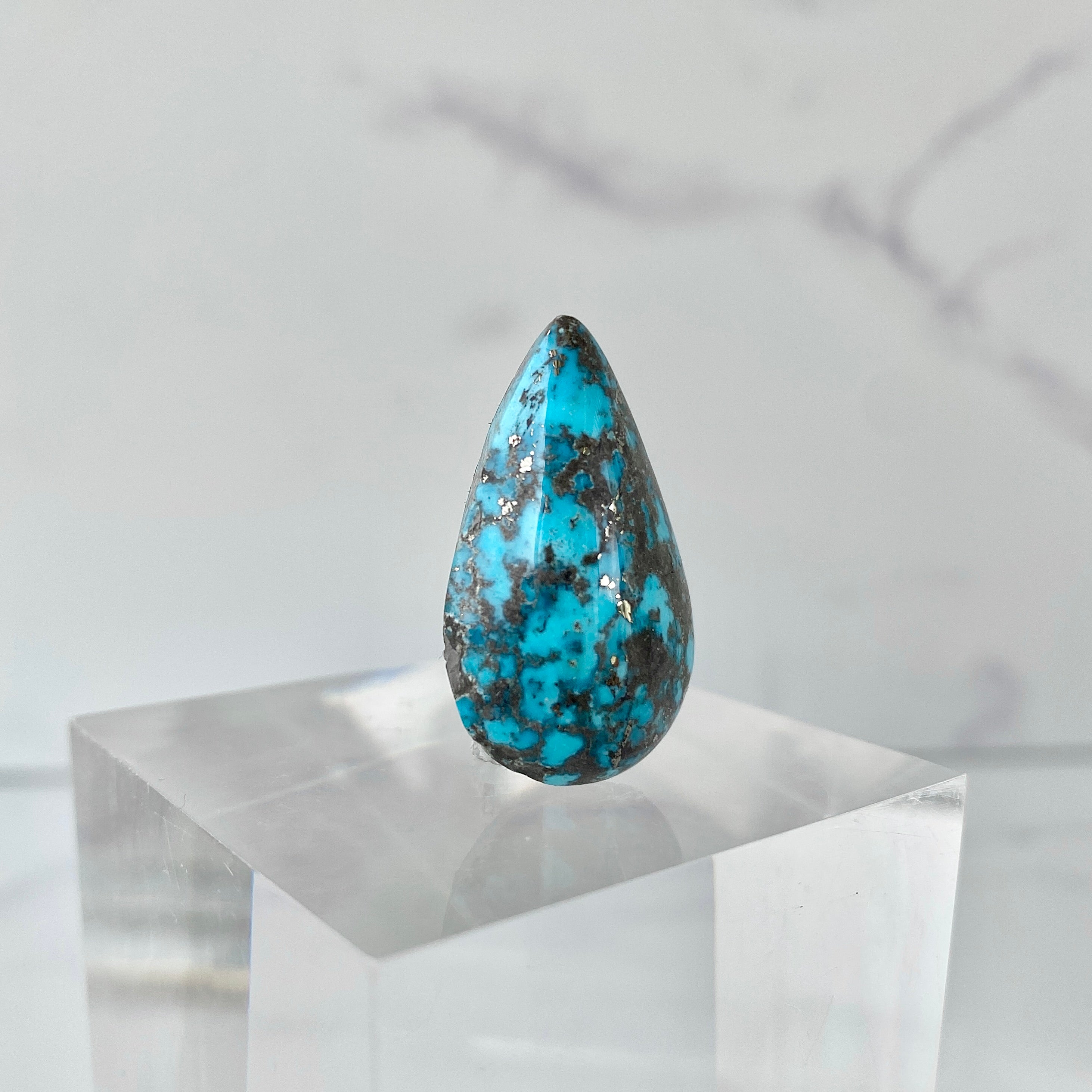 Türkis Cabochon Tropfen