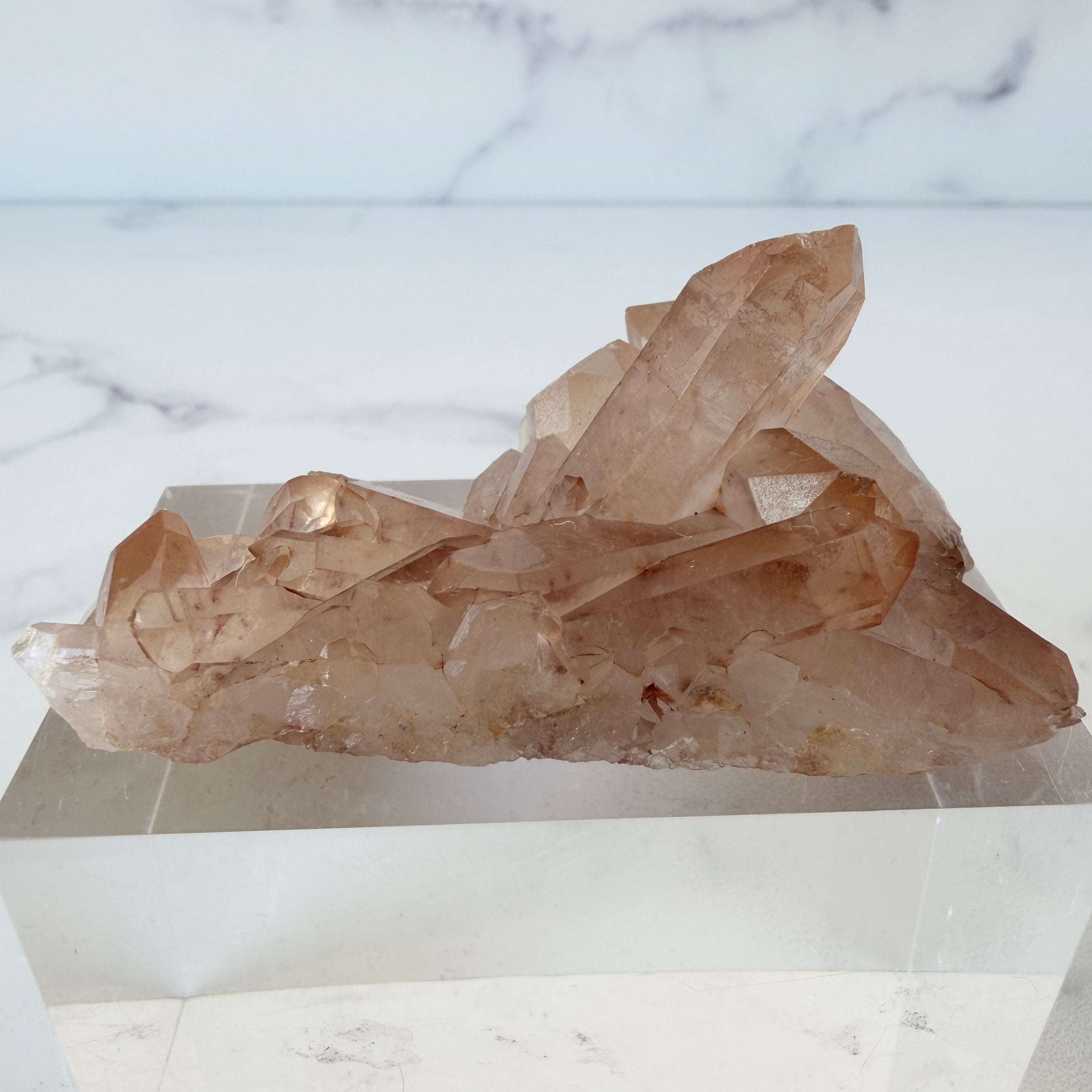 Mandarinenquarz Cluster, Quarz Stufe, Einzelstück