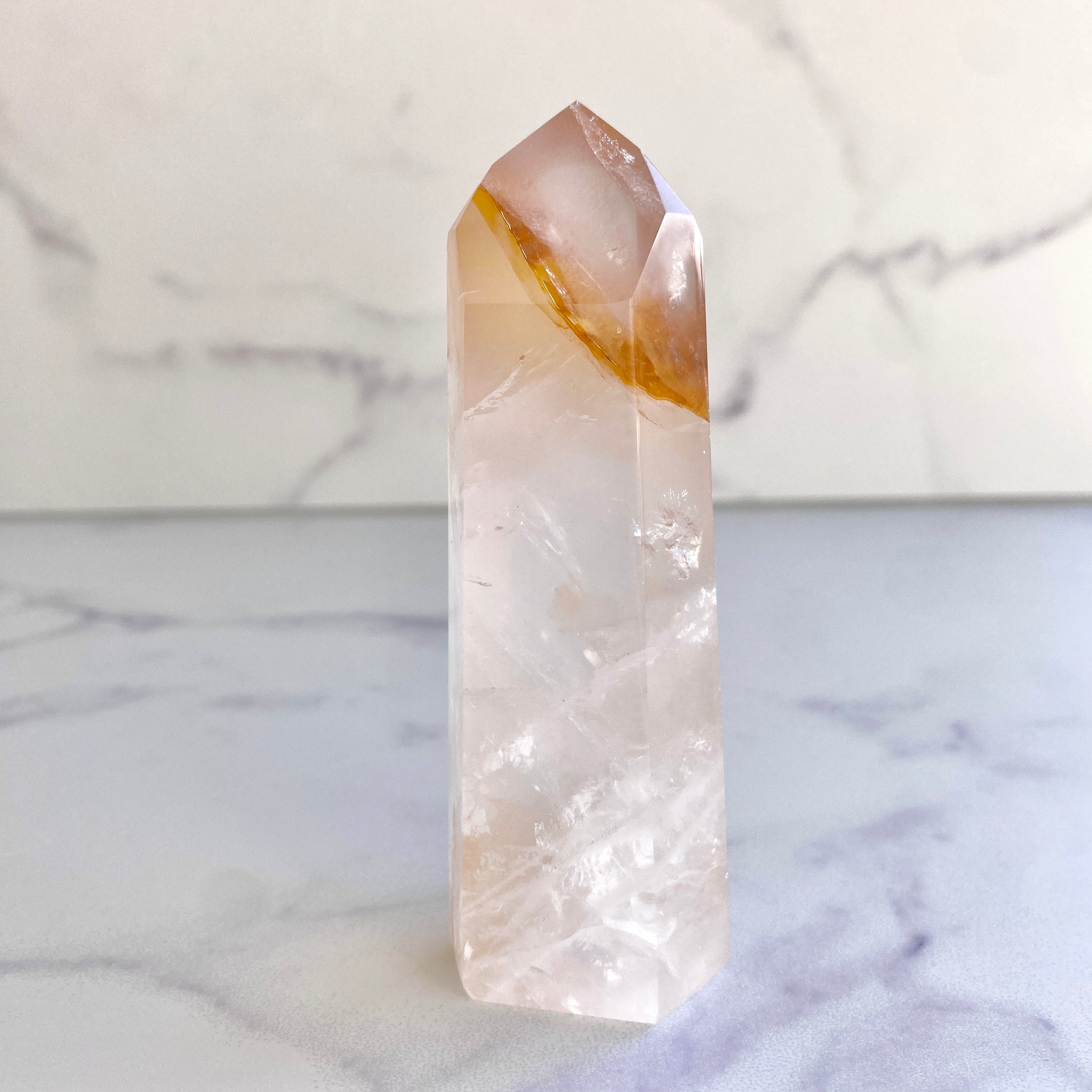 Hämatoid Quarz Obelisk