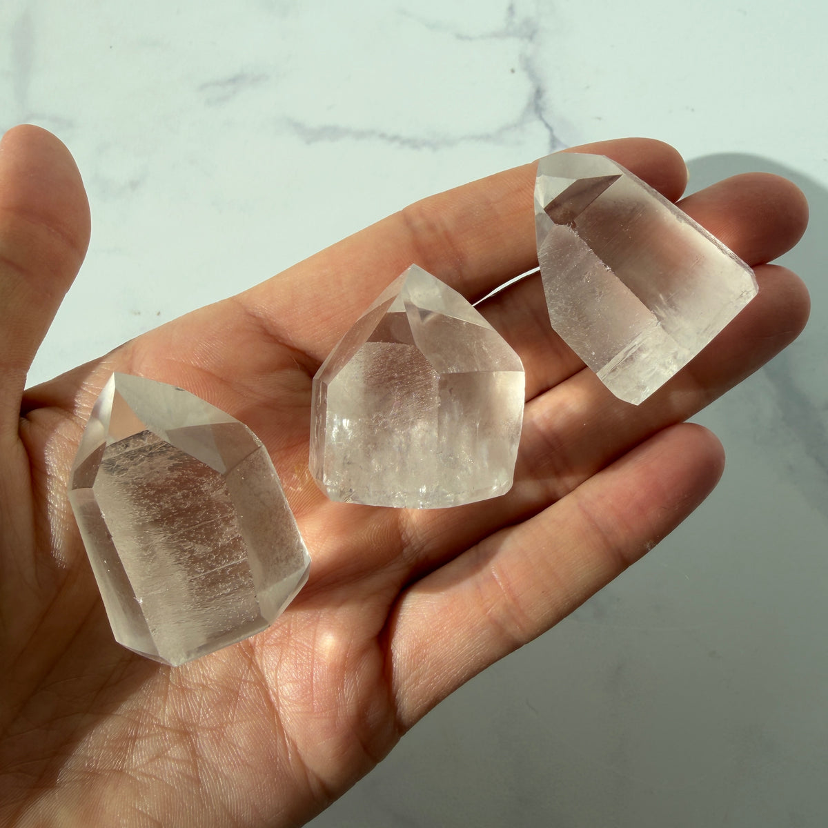 Mini Bergkristall Lemurian Turm