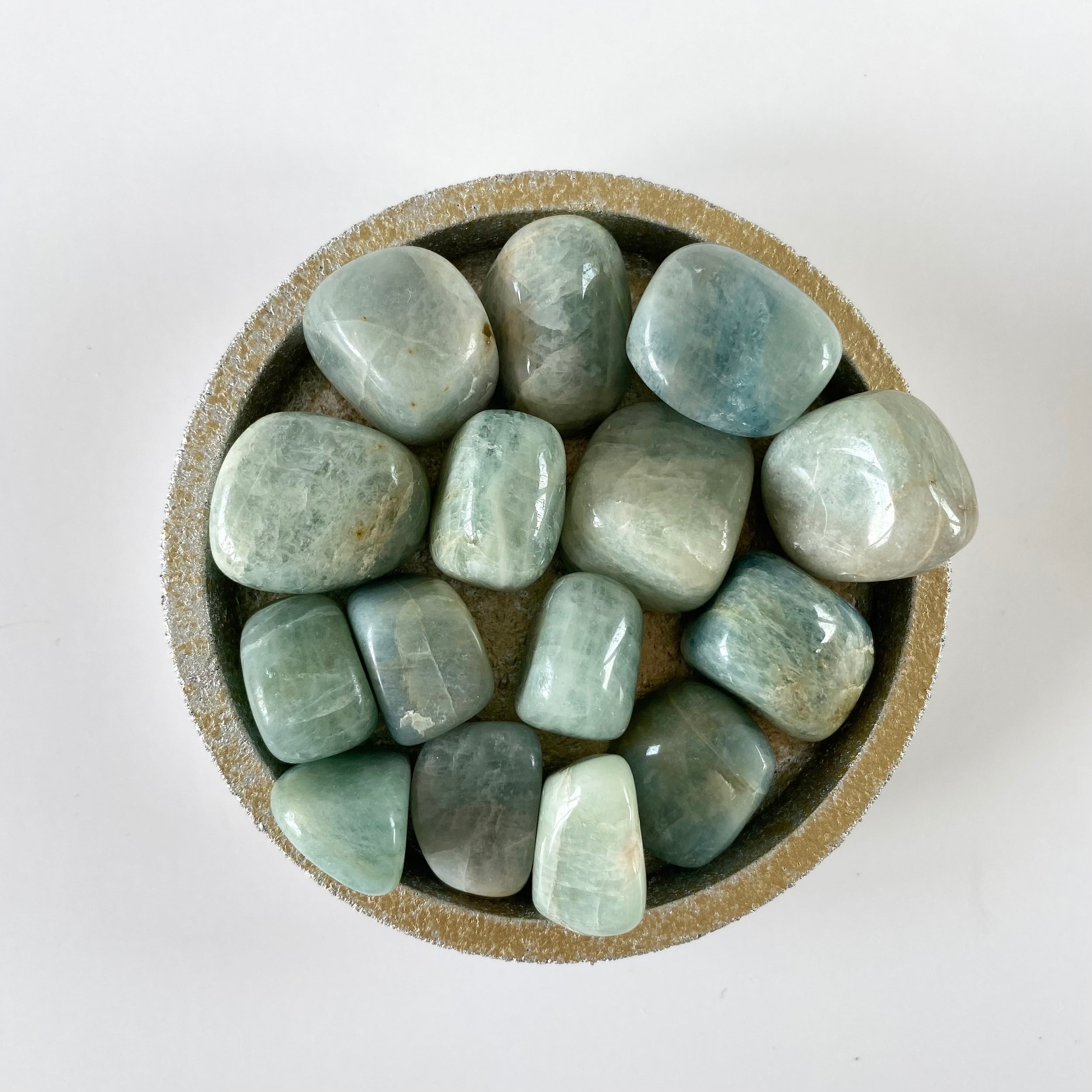 Aquamarin Trommelstein