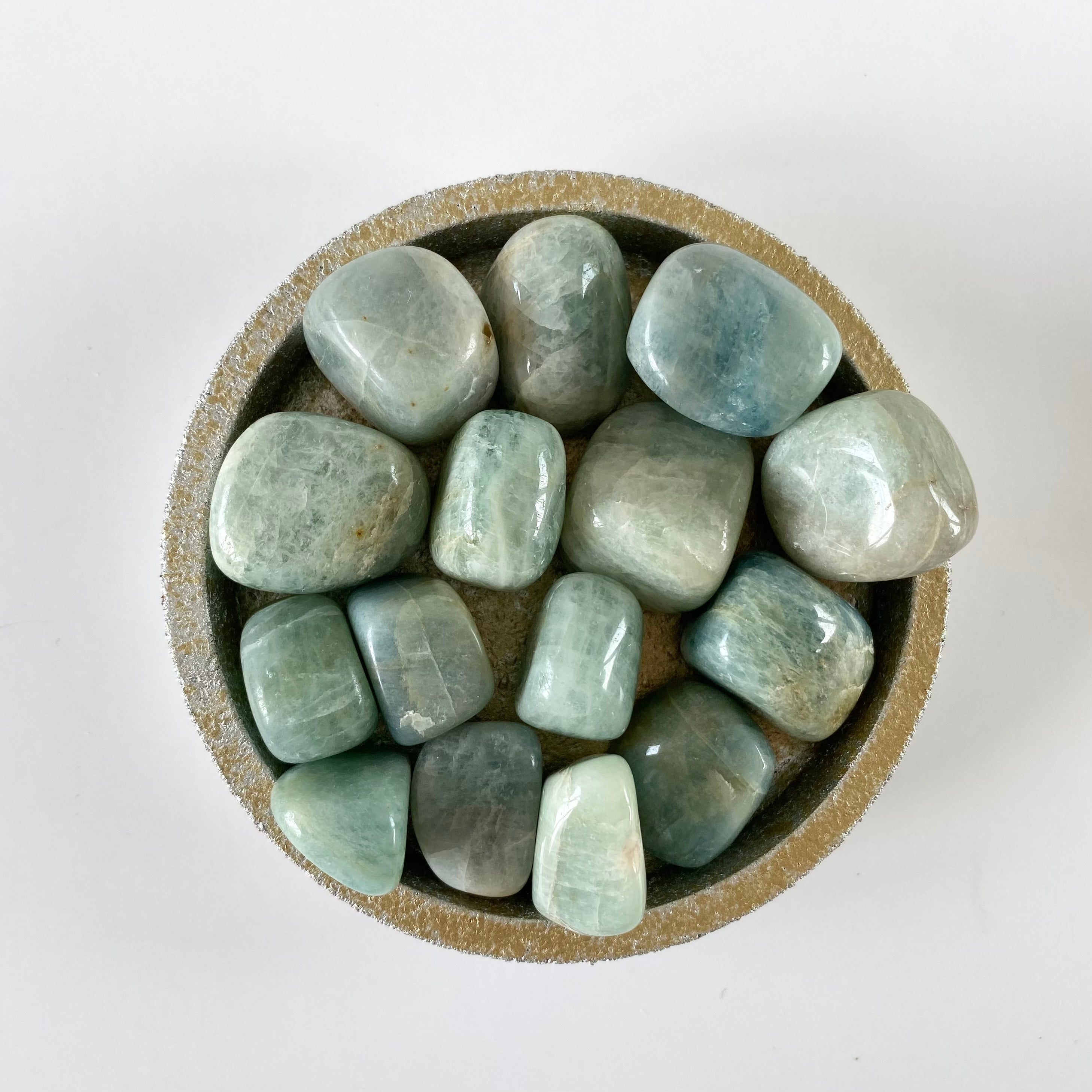 Aquamarin Trommelstein