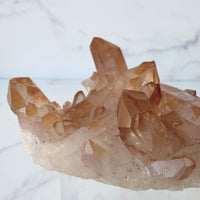 Mandarinenquarz Cluster, Quarz Stufe, Einzelstück