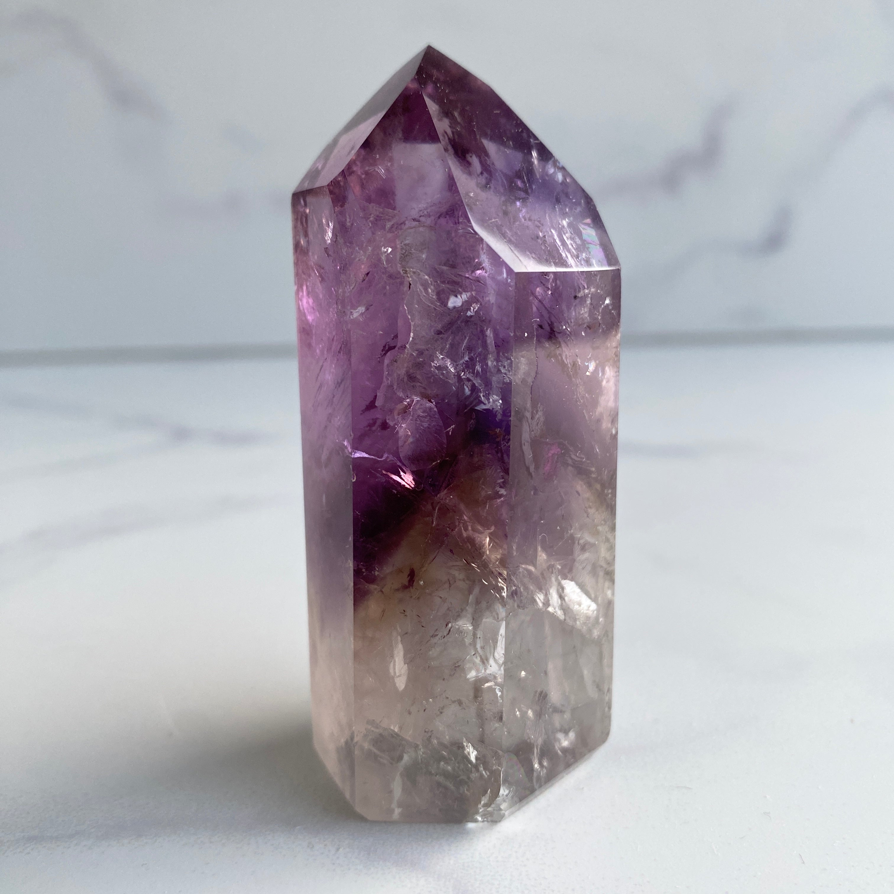 Klarer Phantom-Amethyst Turm
