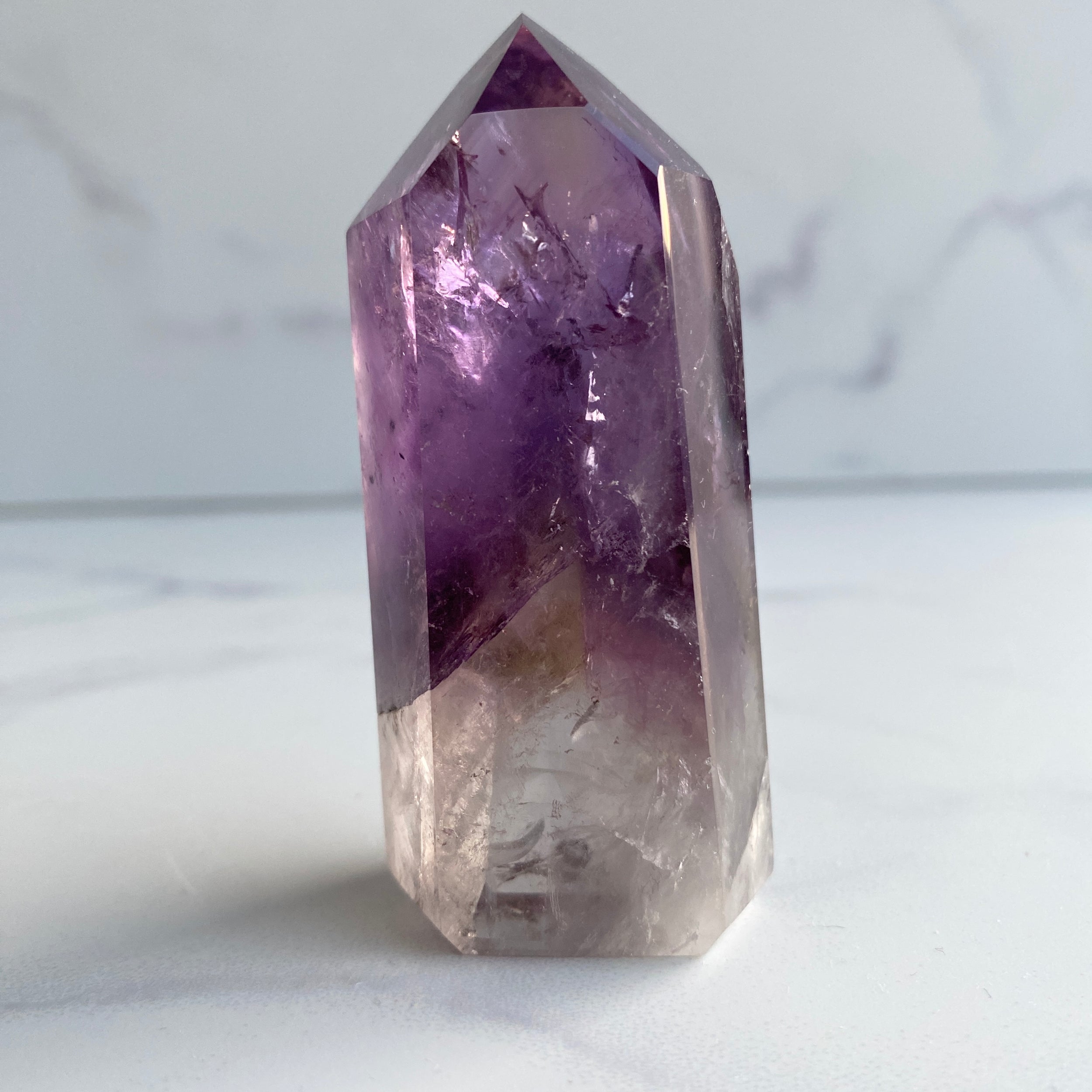 Klarer Phantom-Amethyst Turm