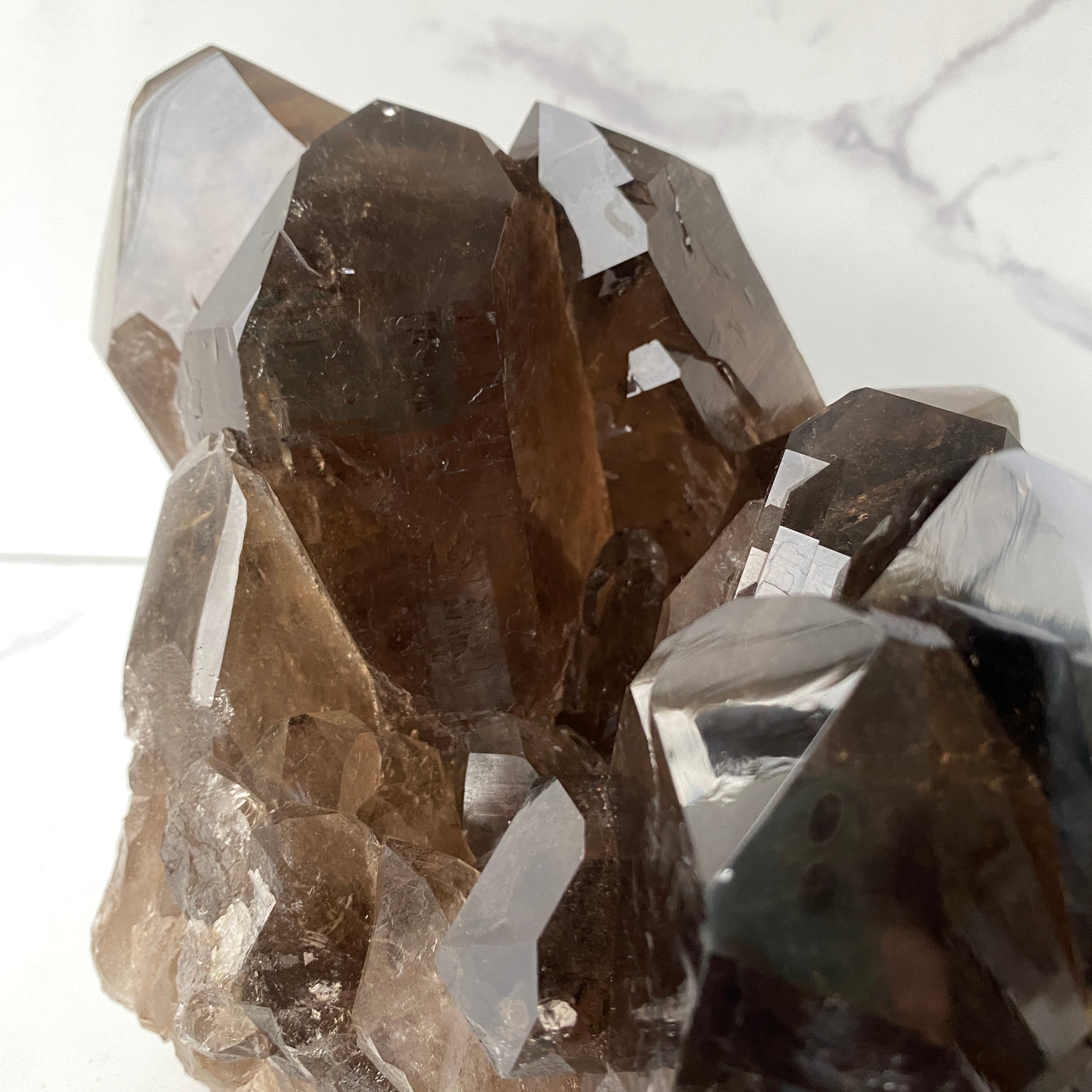 XL Rauchquarz Stufe, Rauchquarz Cluster