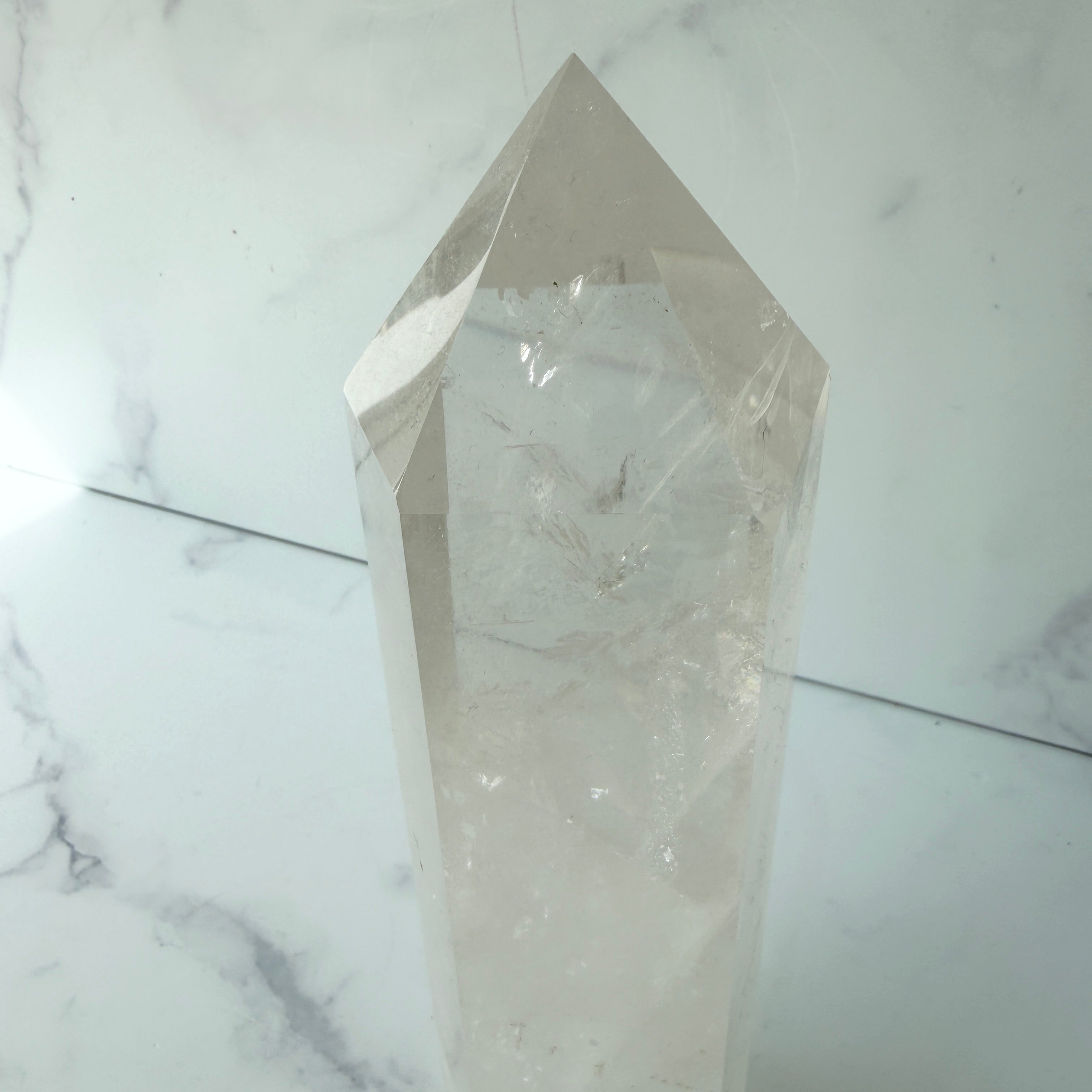 XL Bergkristall Turm, 28 cm hoch, Einzelstück