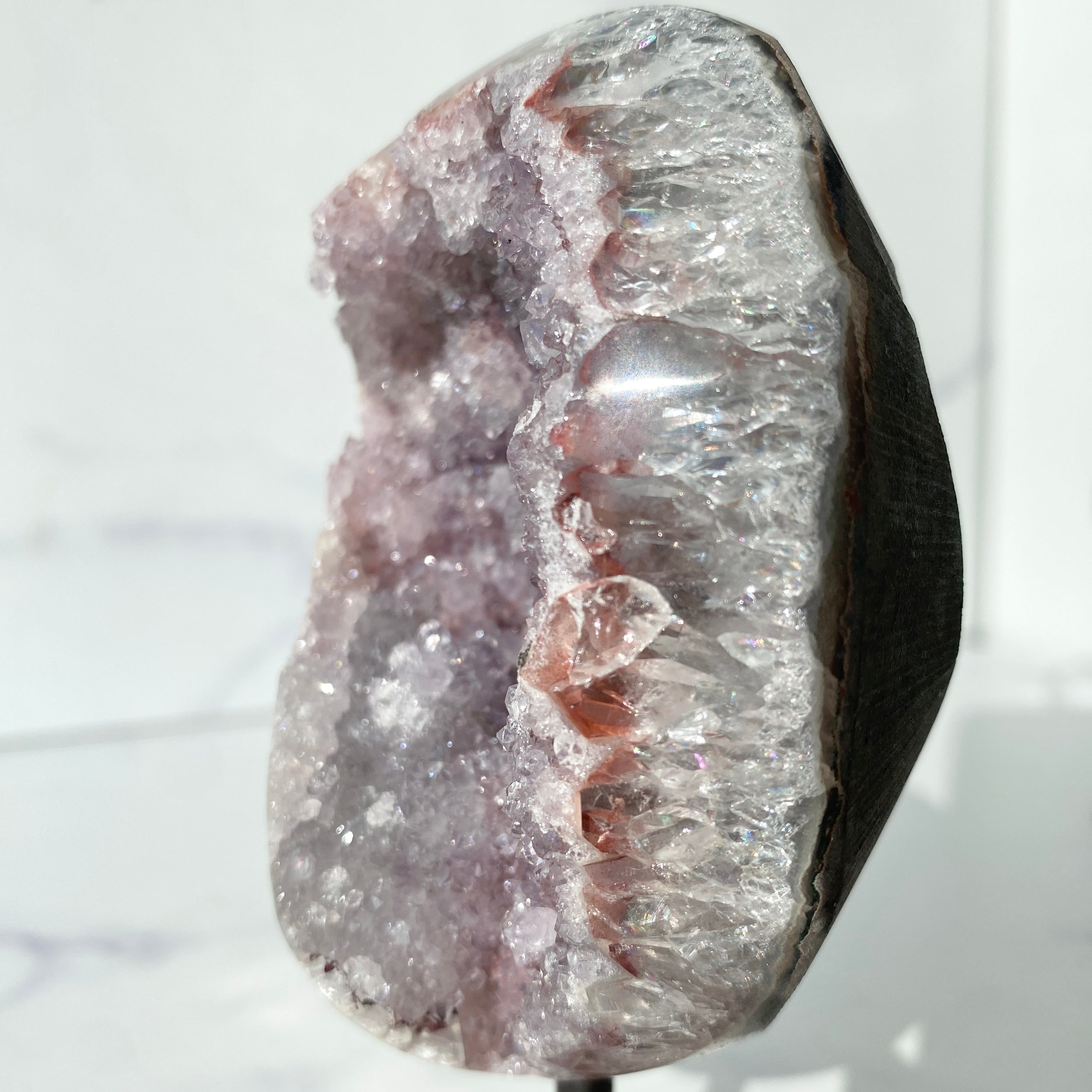 Amethyst Achat Geode Einzelstück