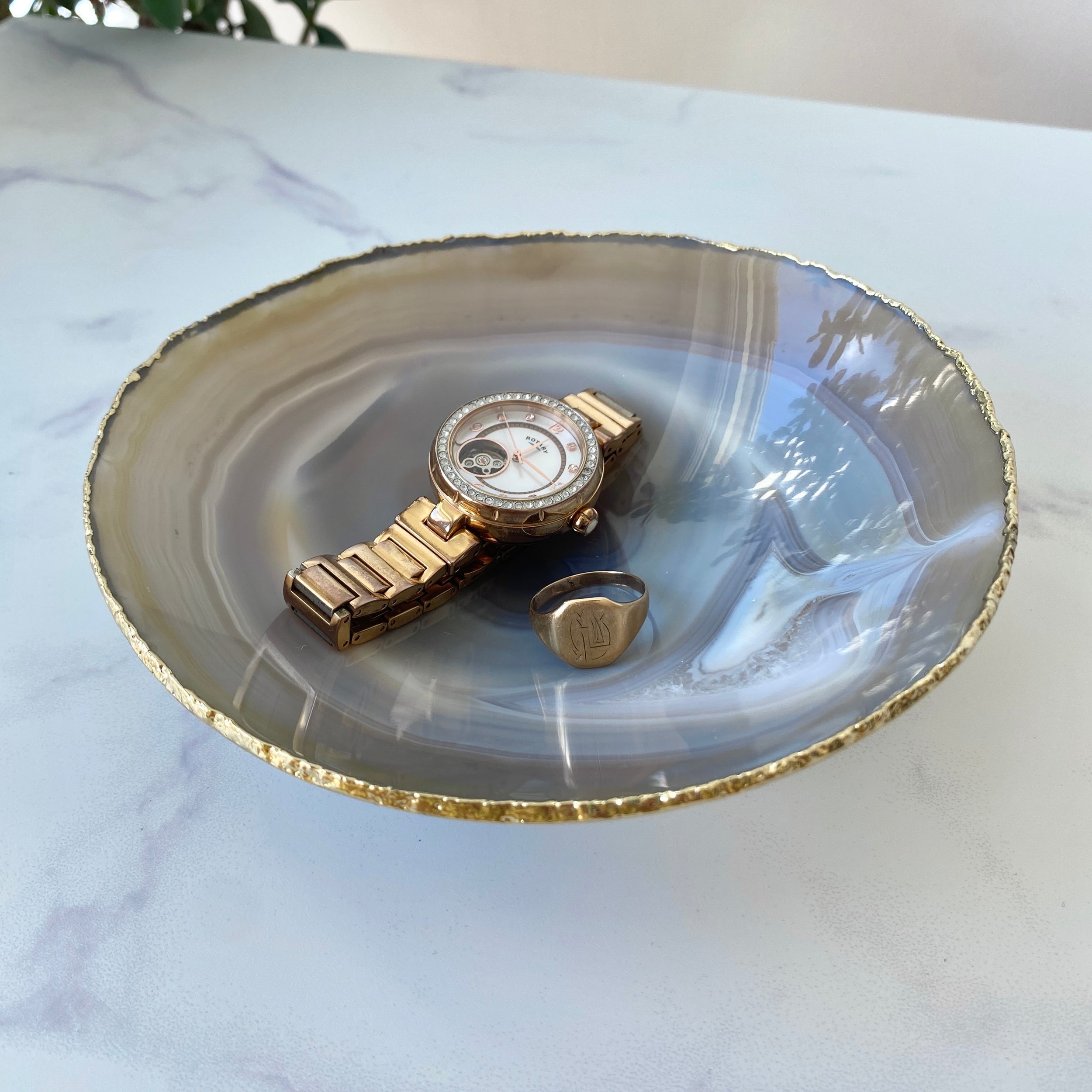 Edelstein Schlüsselschale