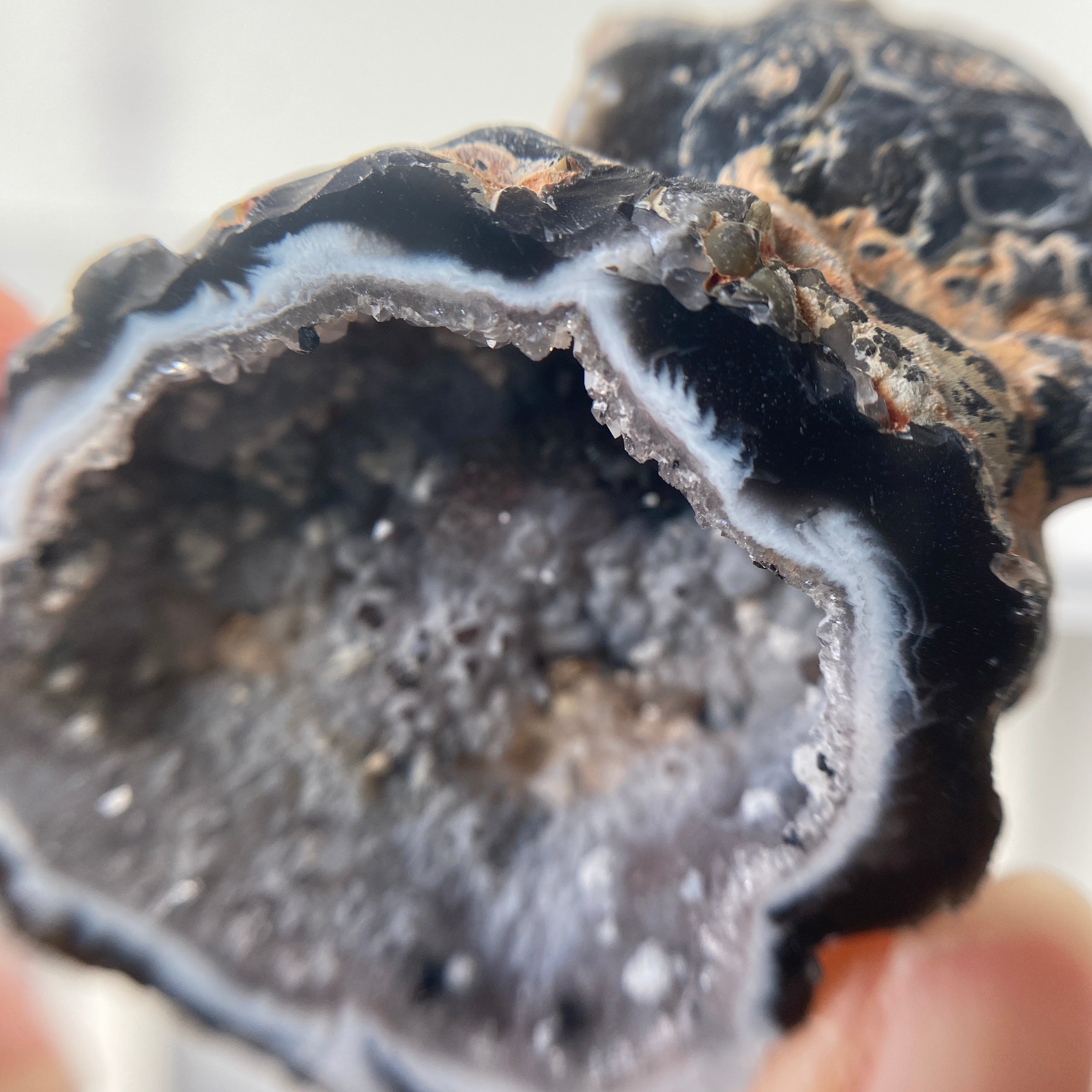 druzy Achat schwarz