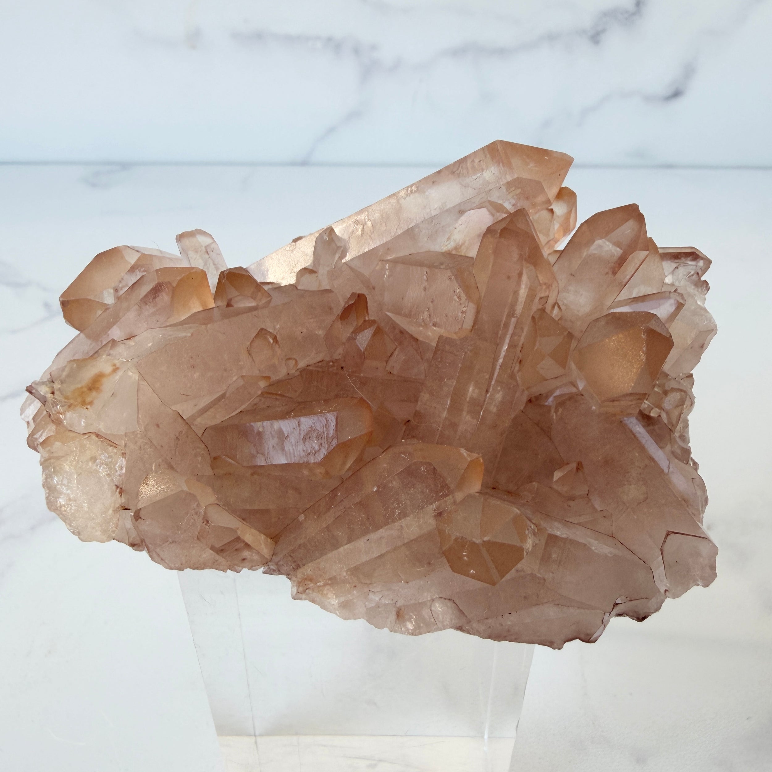 Mandarinenquarz Cluster, Quarz Stufe, Einzelstück