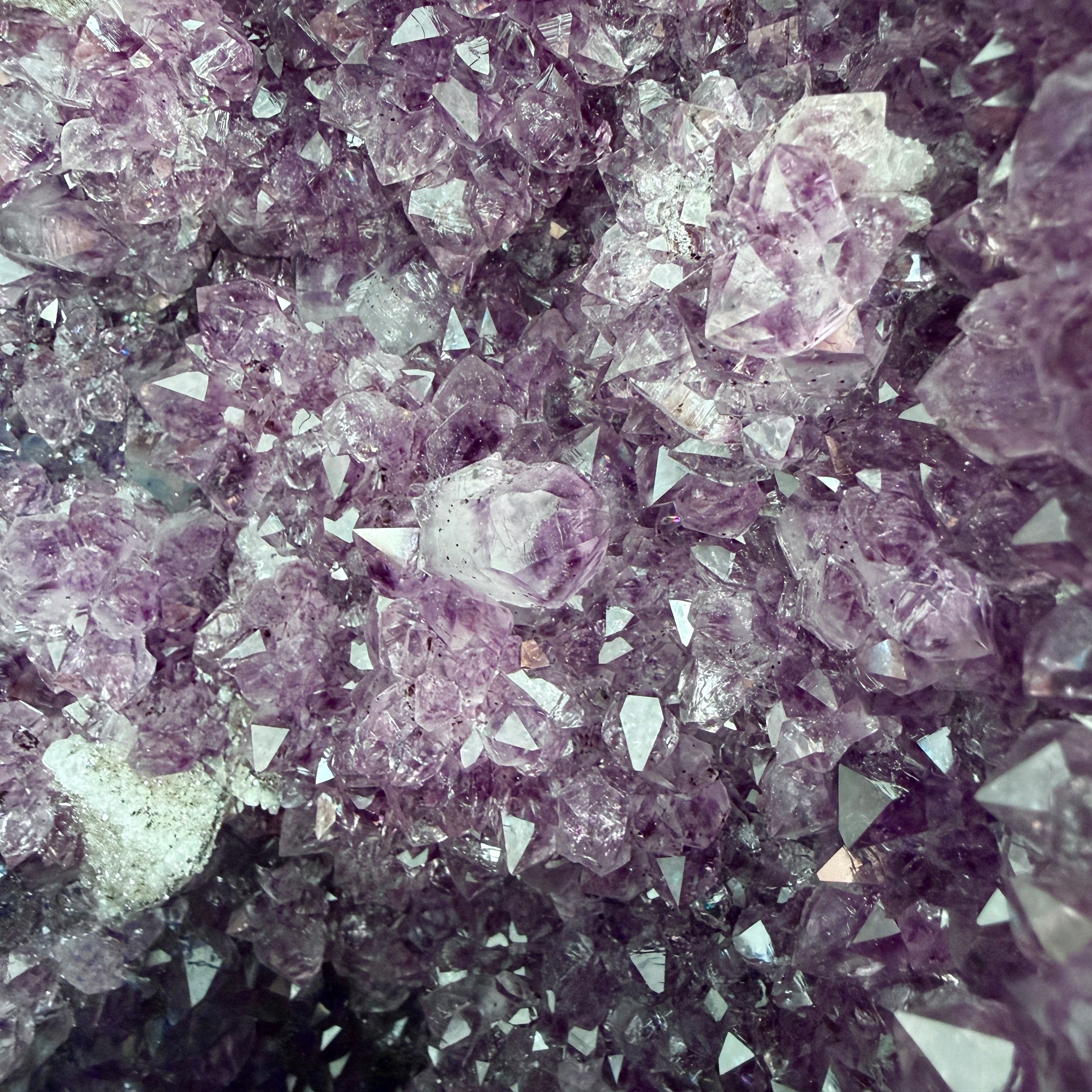 XL Amethyst Zucker Calcit Kathedrale, Amethyst Druse, Einzelstück