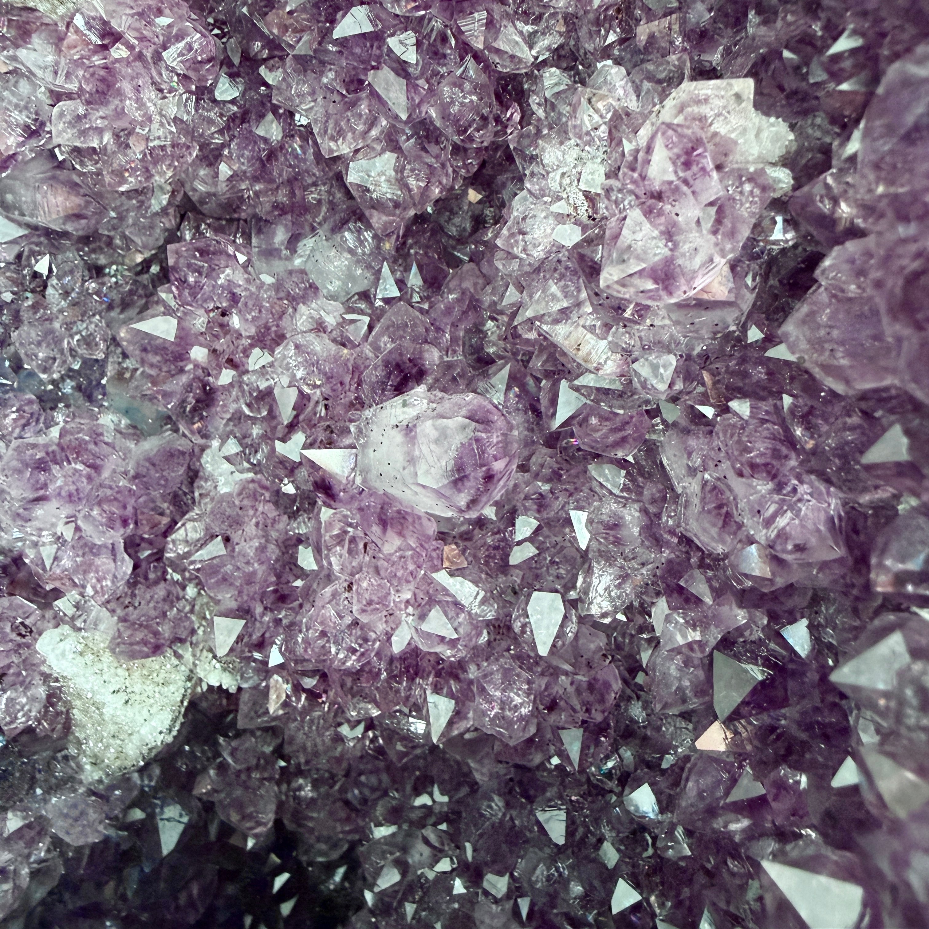 XL Amethyst Zucker Calcit Kathedrale, Amethyst Druse, Einzelstück