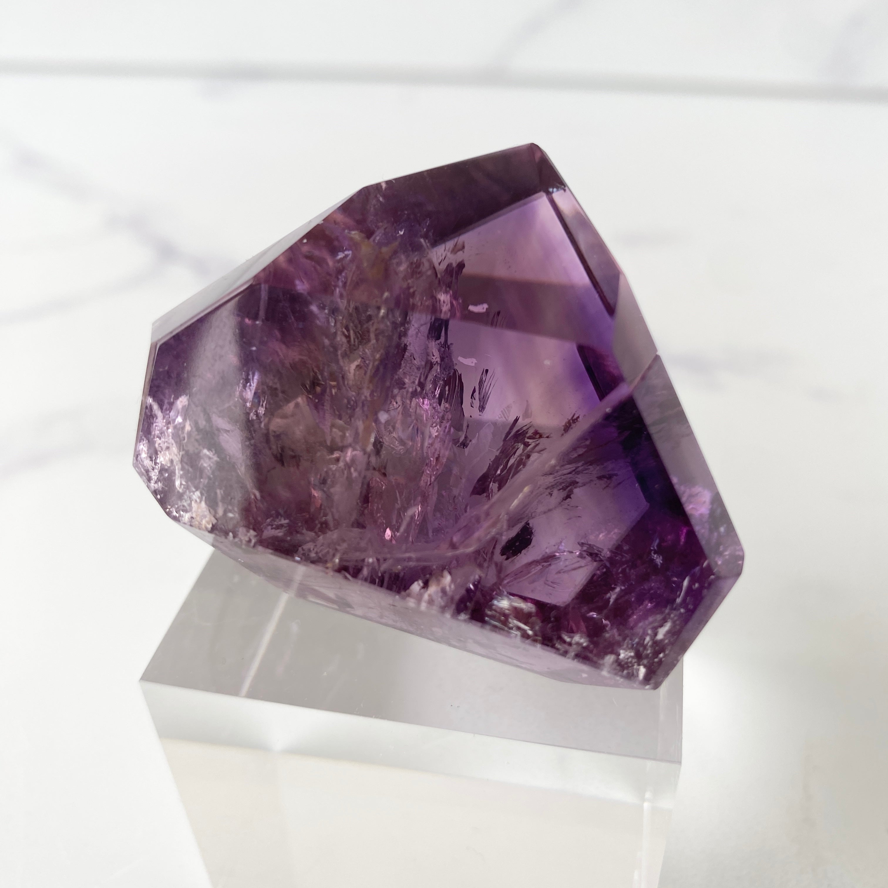 Ametrin Freiform Einzelstück, Amethyst mit Citrin