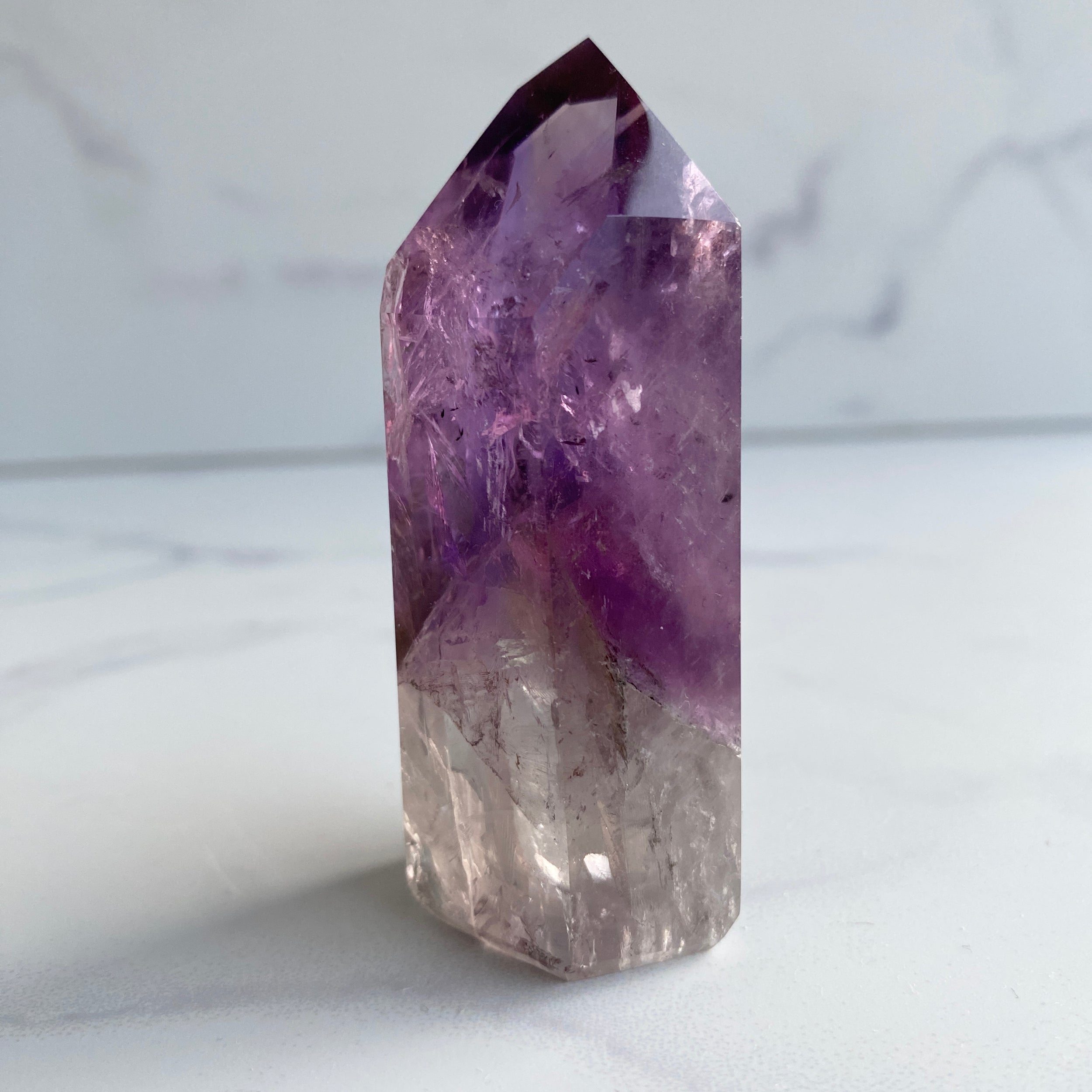 Klarer Phantom-Amethyst Turm