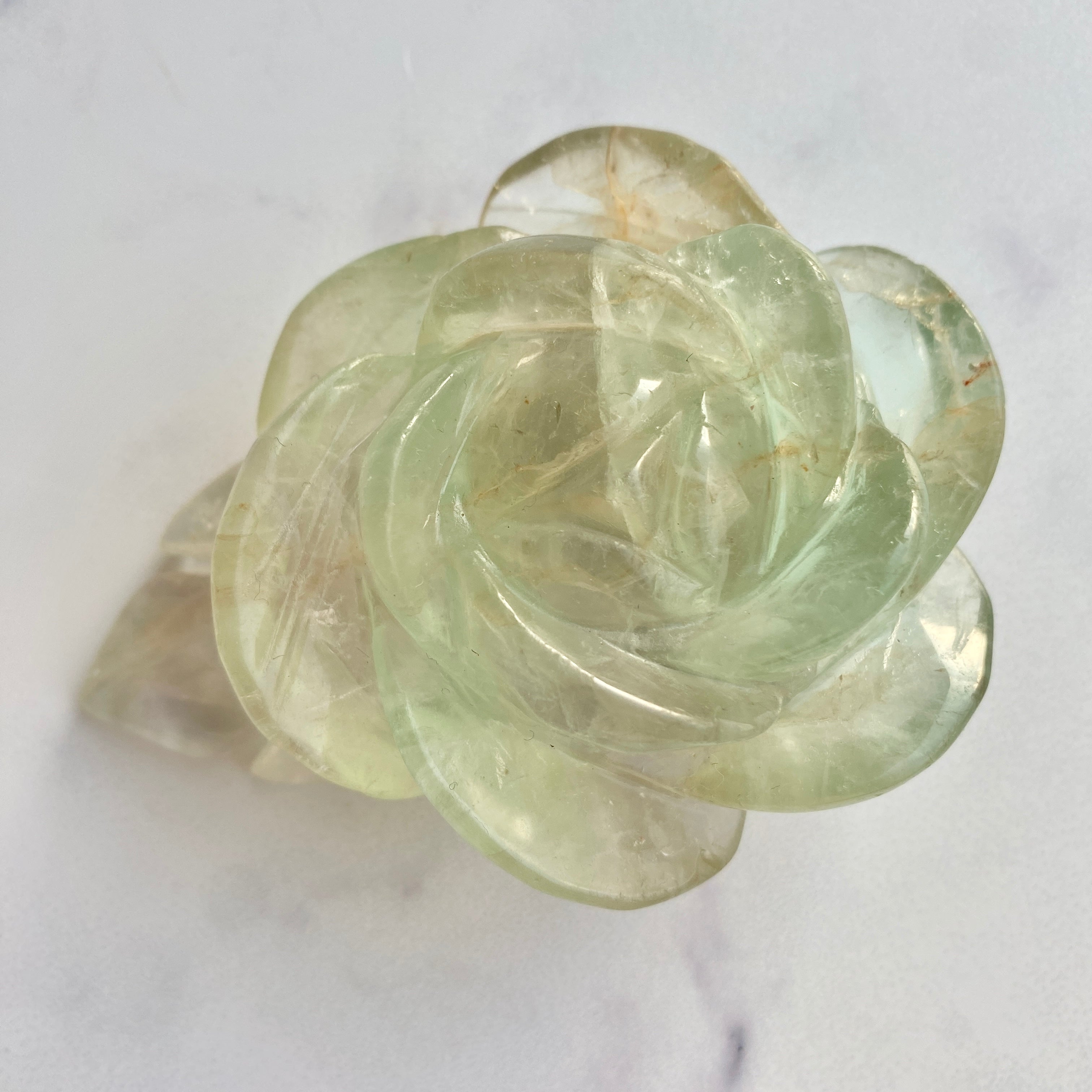 Fluorit Rose, Fluorit Carving