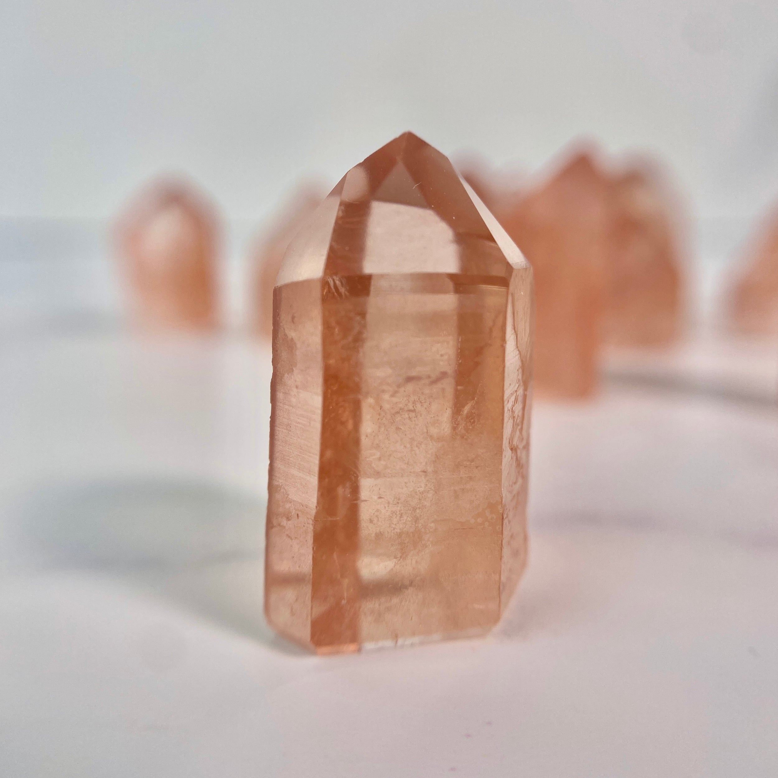 kleiner Mandarinenquarz Turm