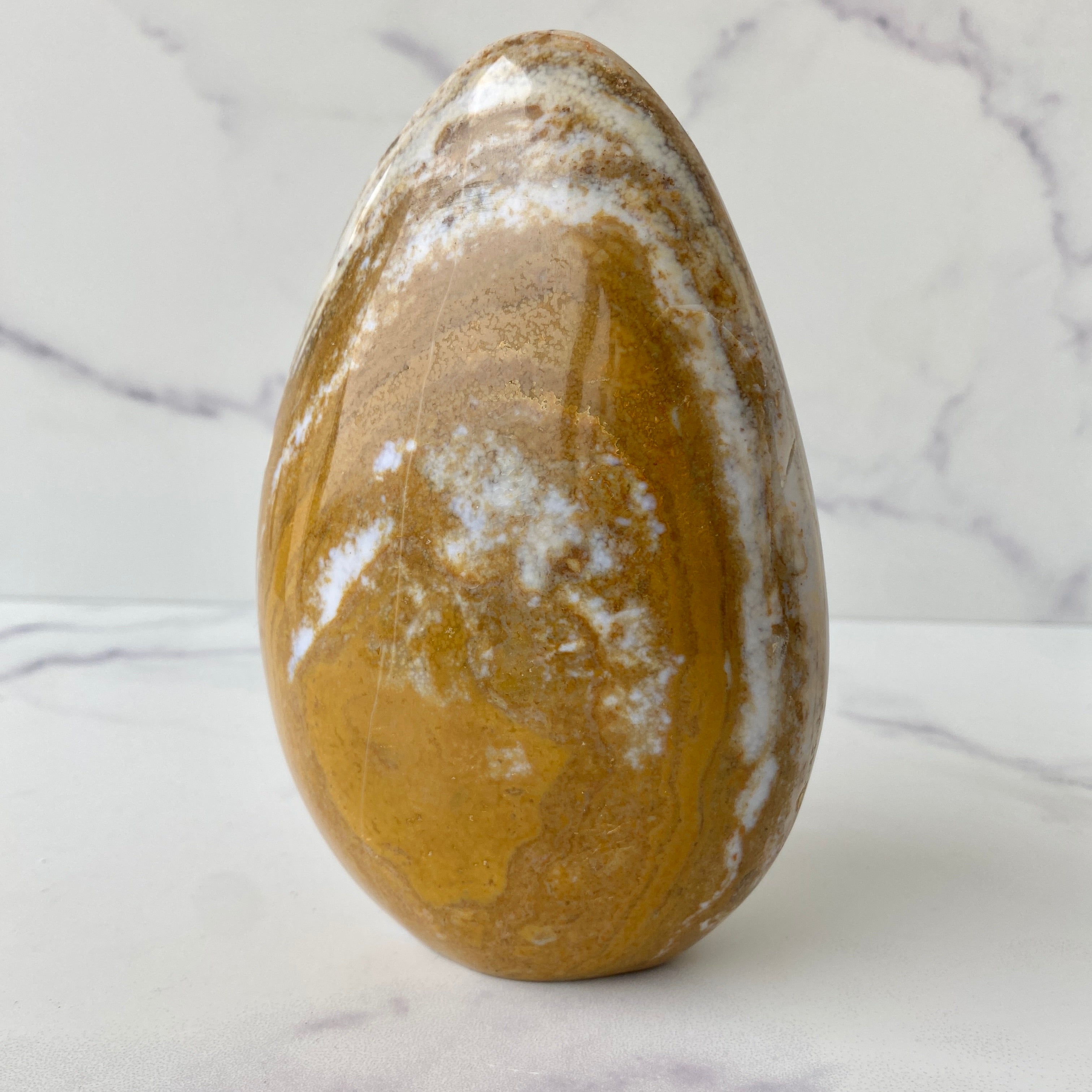 Große Druzy gelbe Ozean Jaspis Freiform