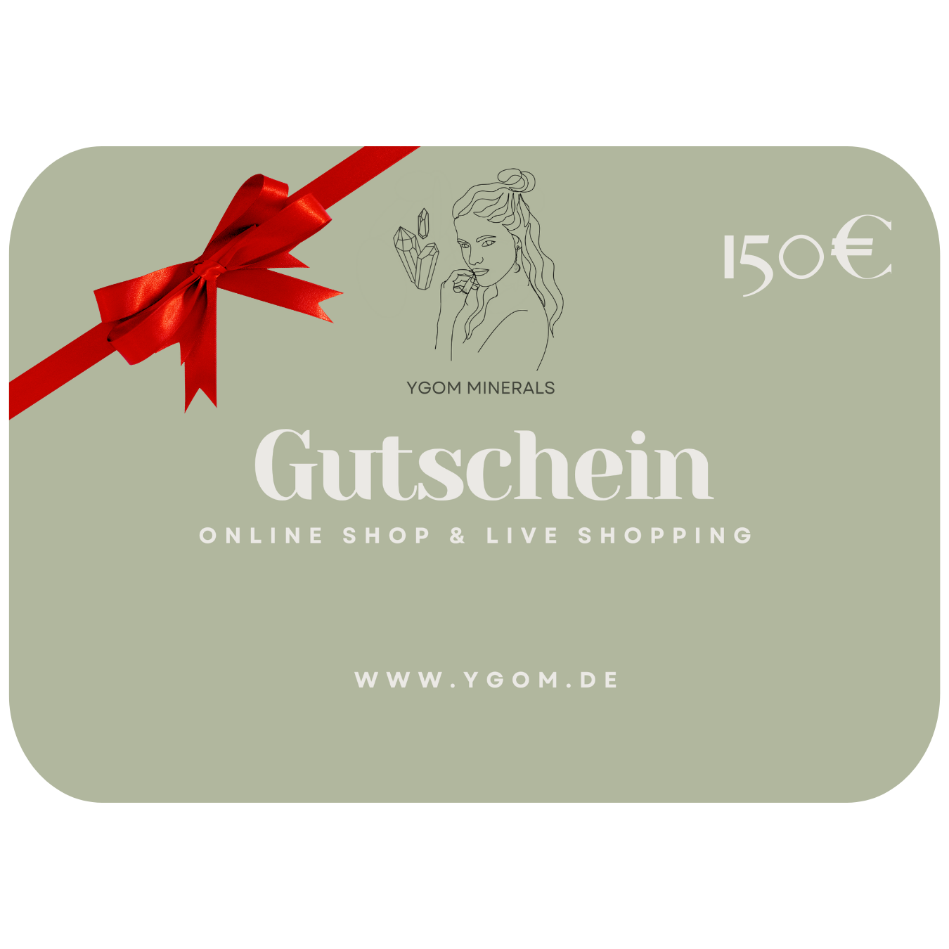 Geschenkgutschein YGOM MINERALS - versandkostenfrei, digital