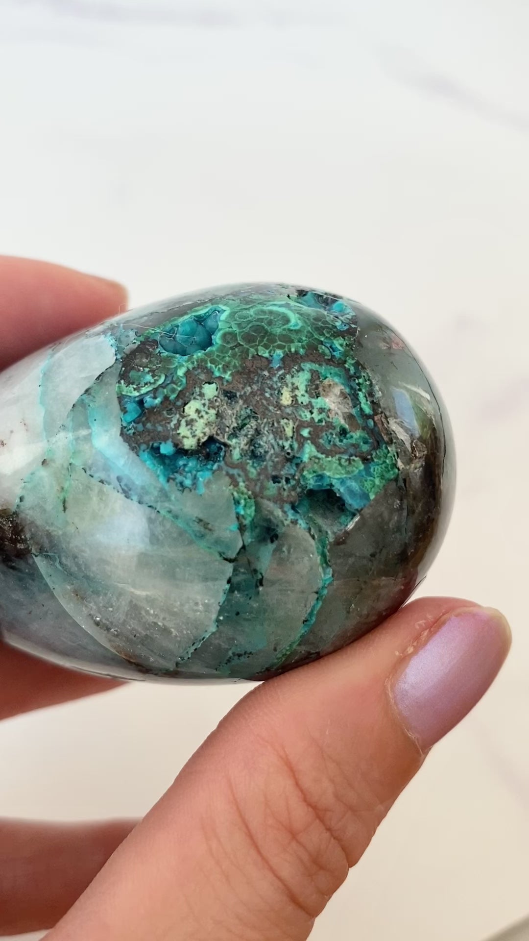 Chrysocoll Quarz Freiform