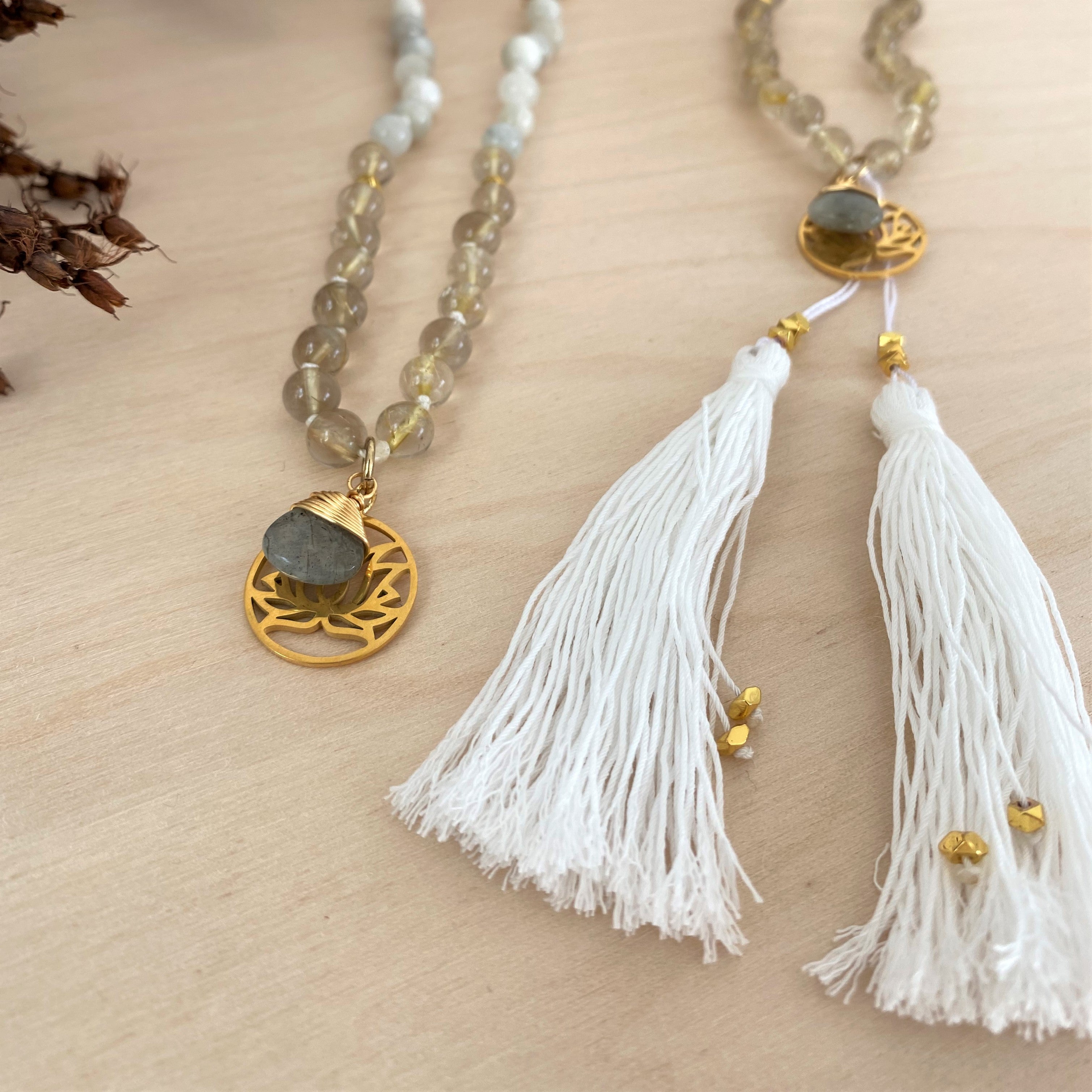 INNER BALANCE Mala | Mondstein, Rutilquarz & Labradorit || 2 VARIATIONEN