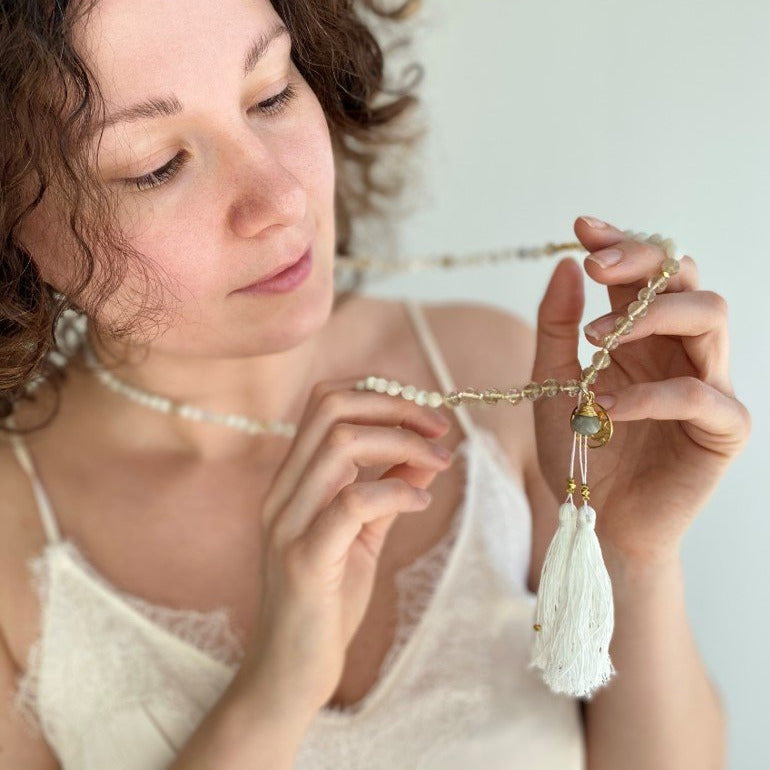 INNER BALANCE Mala | Mondstein, Rutilquarz & Labradorit || 2 VARIATIONEN