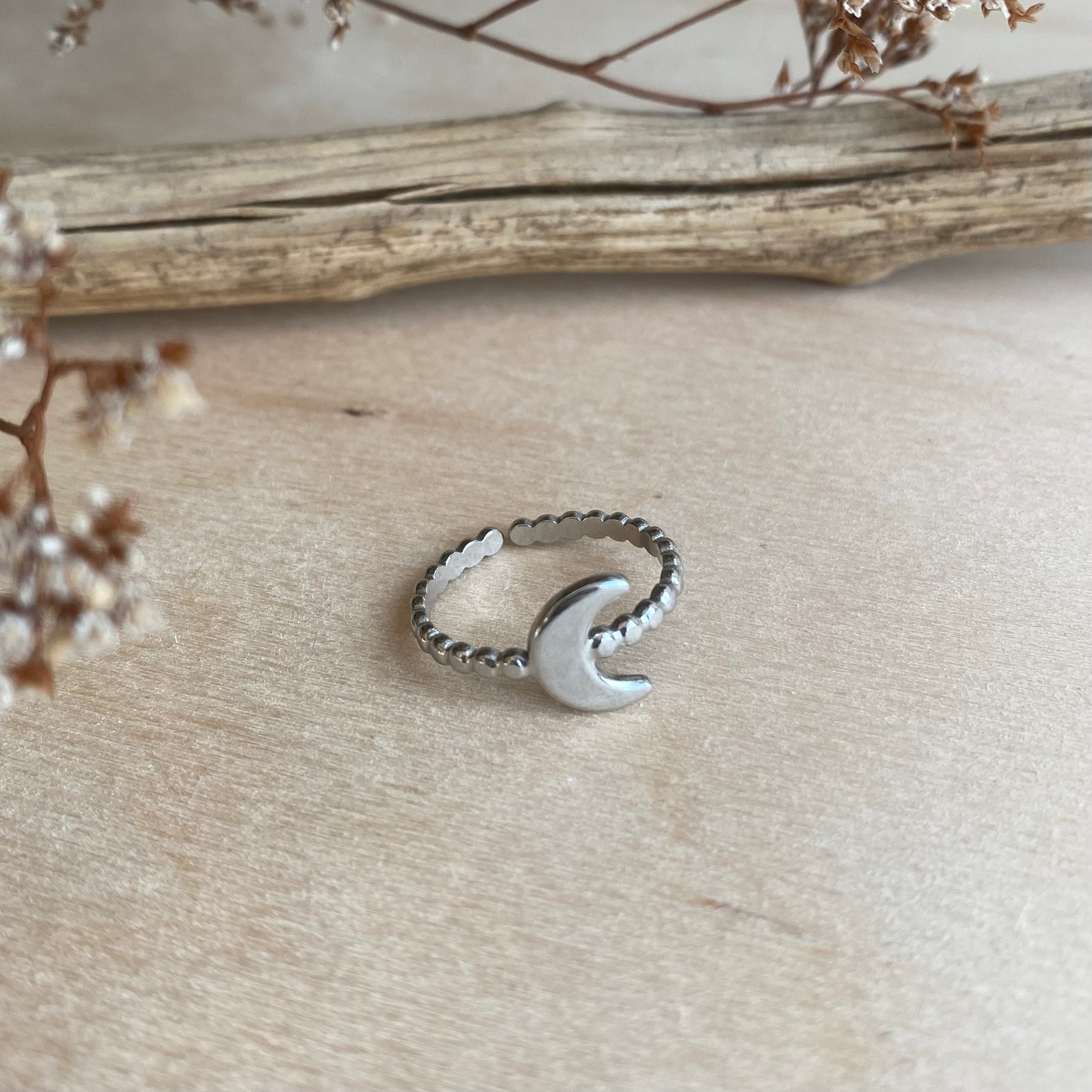Mond Ring Silber | Hypoallergen