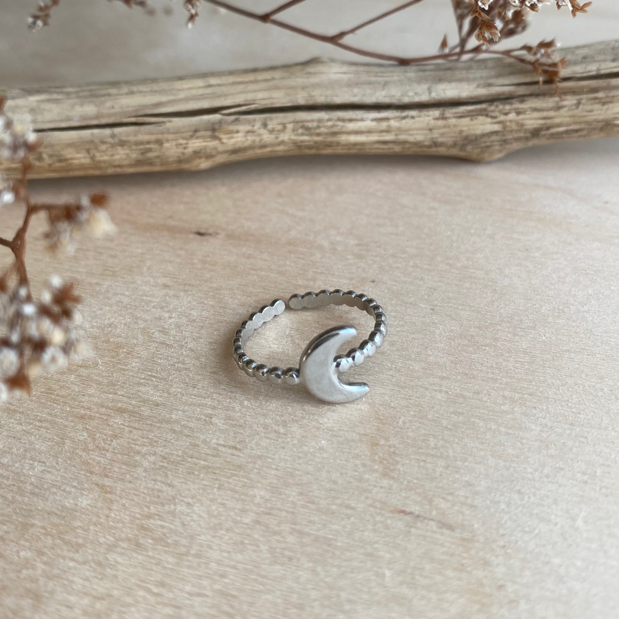 Mond Ring Silber | Hypoallergen