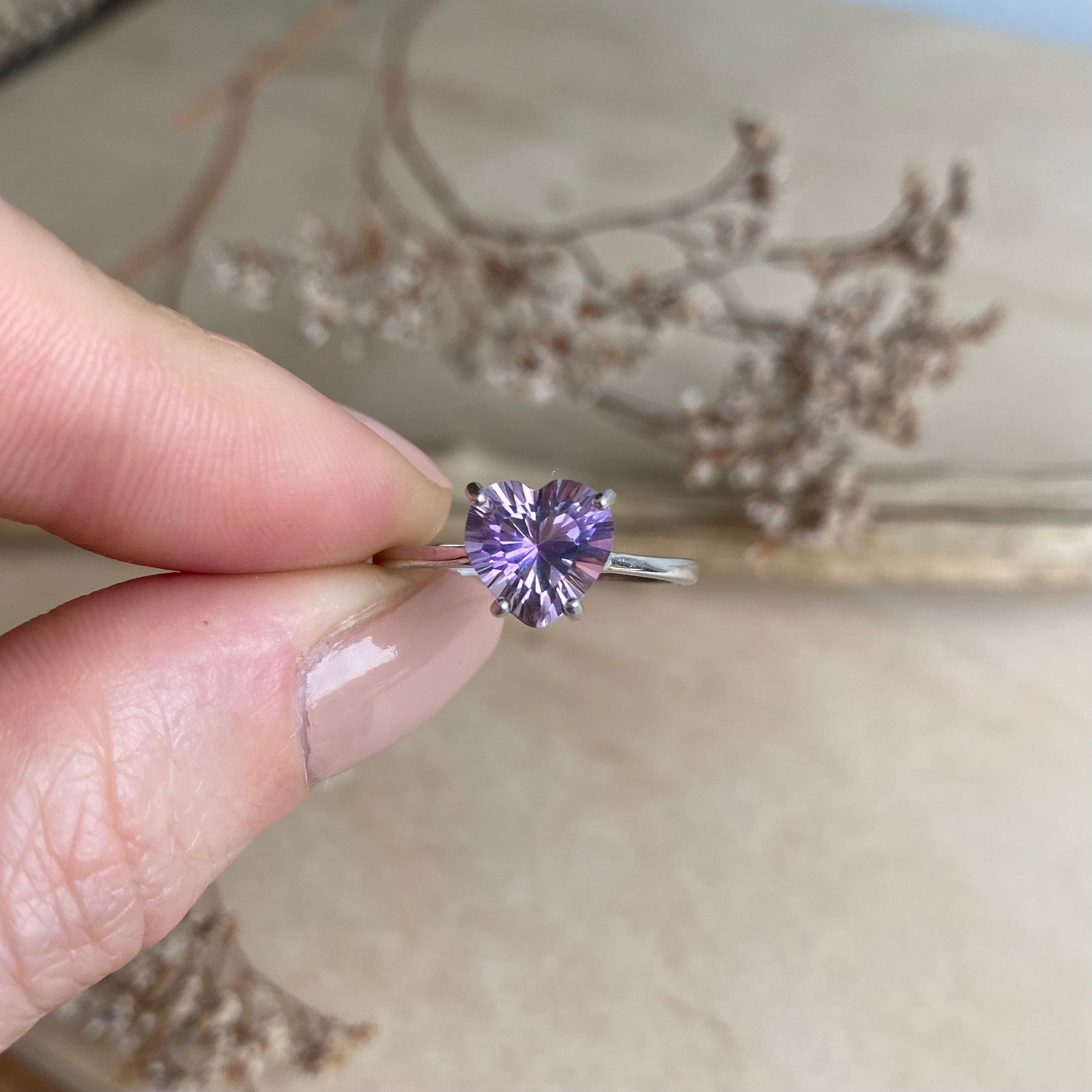 Ametrin Herz Ring