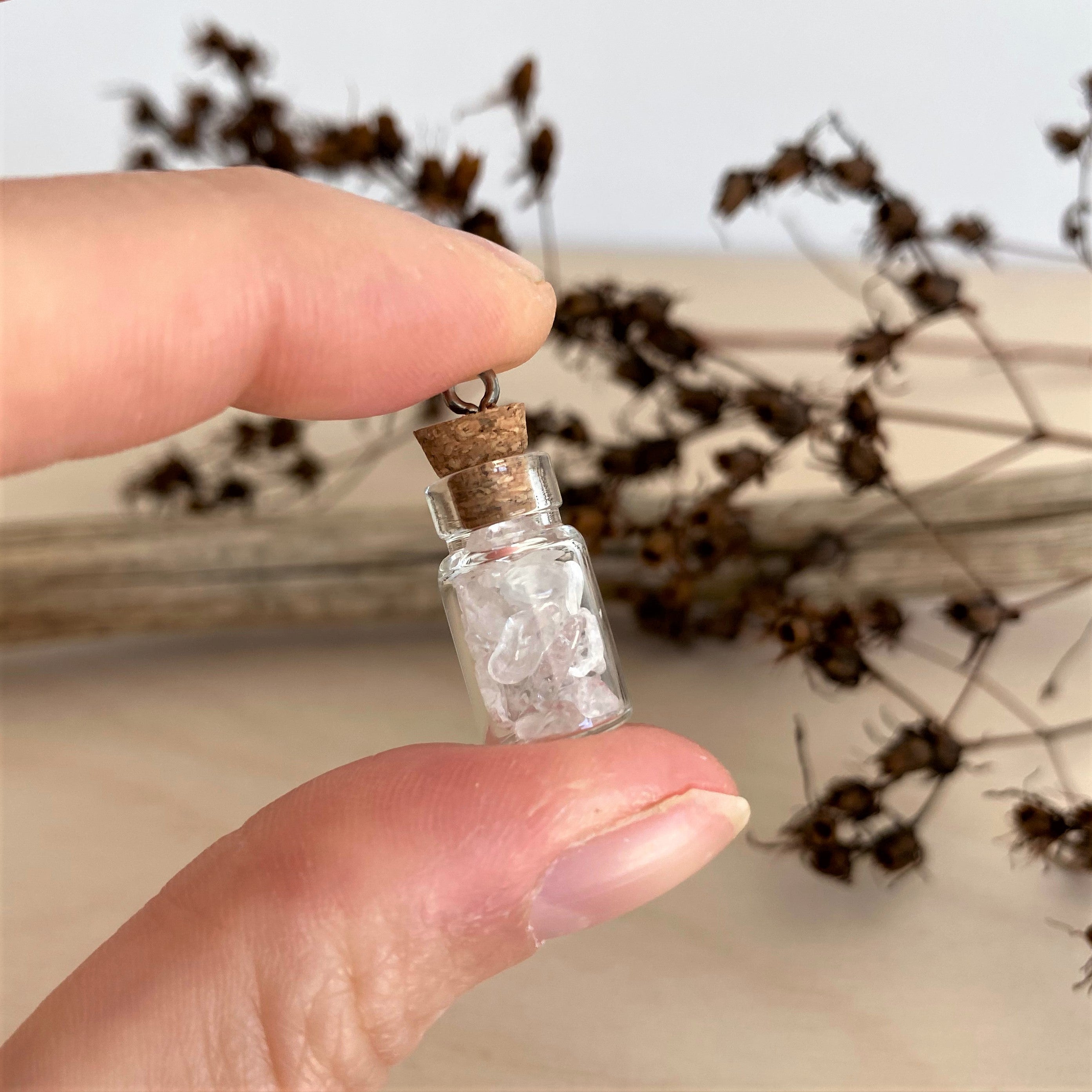 Wishing Bottle INNER LIGHT | Bergkristall