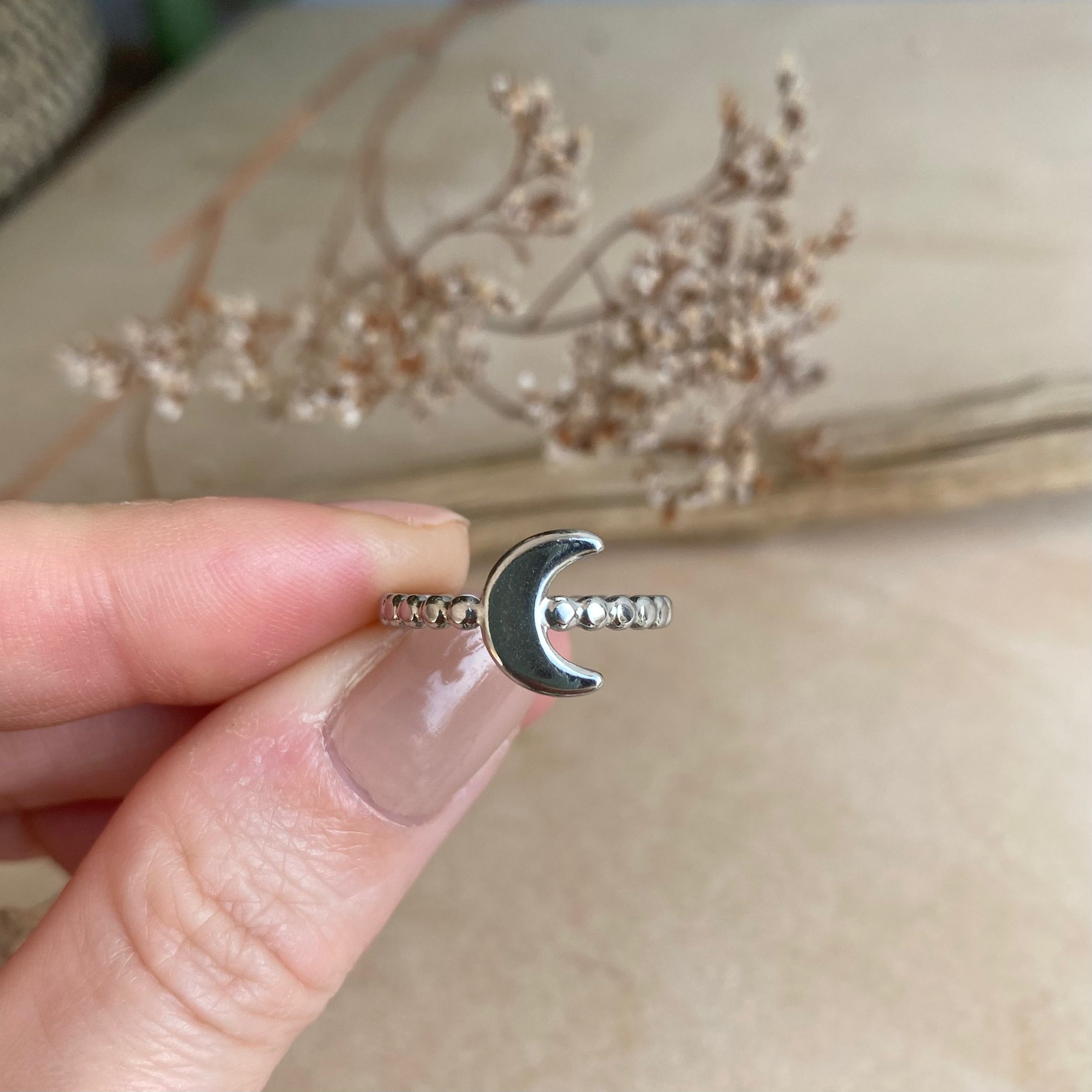 Mond Ring Silber | Hypoallergen