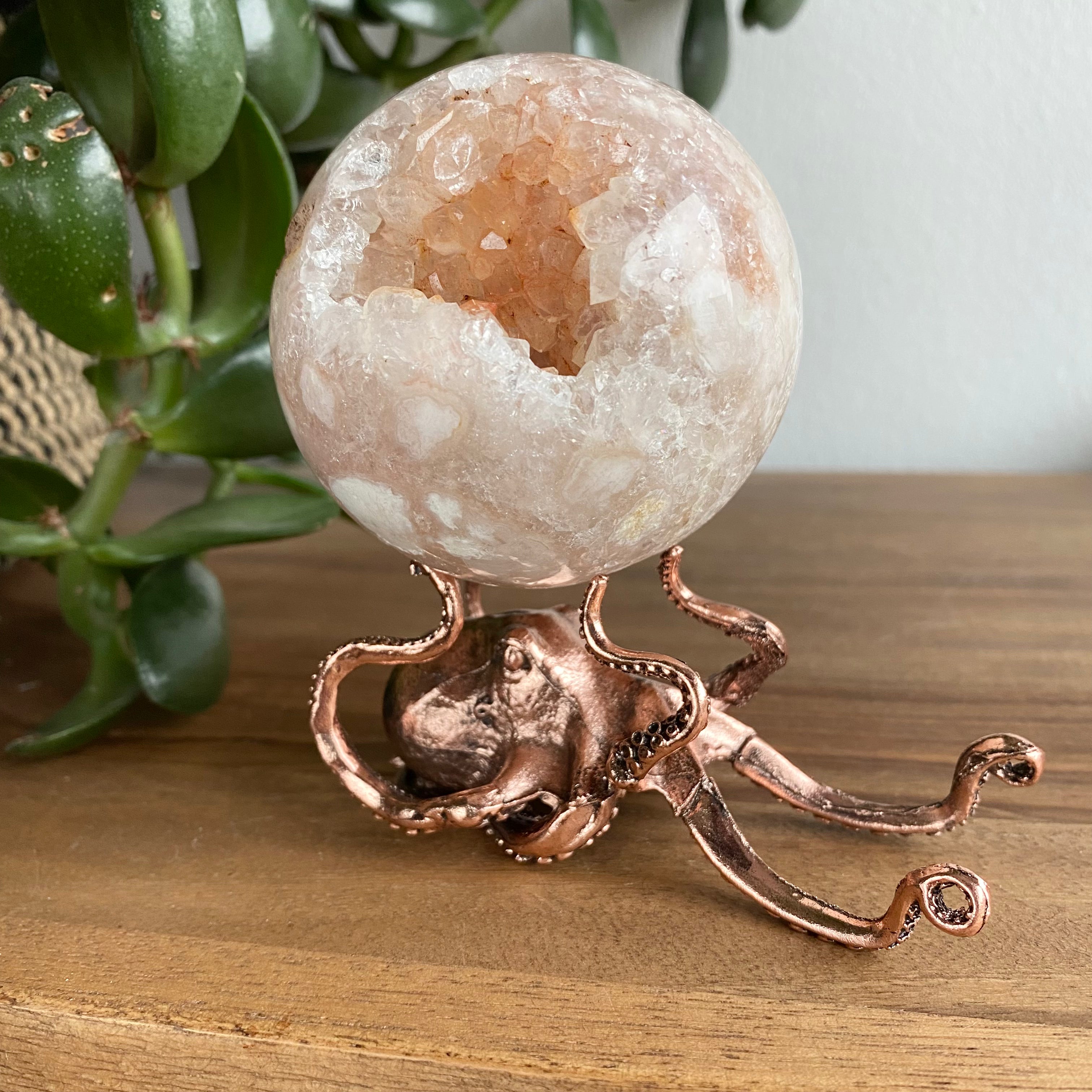 Kugel Ständer Oktopus rose gold - Produktbild